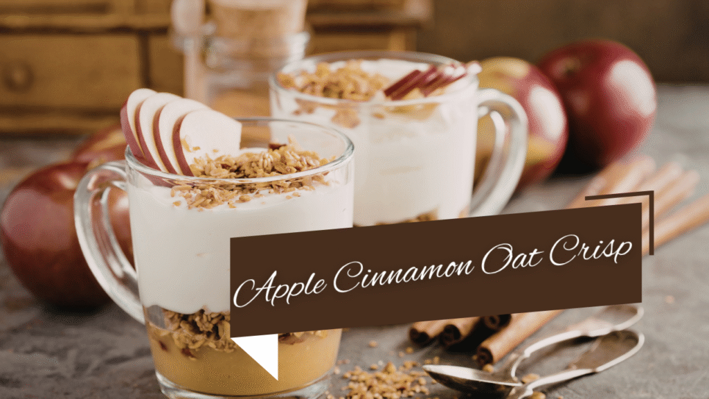Healthy Apple cinnamon oat dessert
