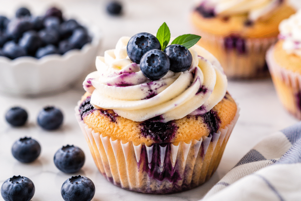 Blueberry cupcake