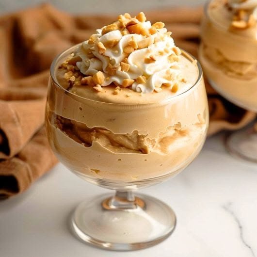 Peanut butter mousse
