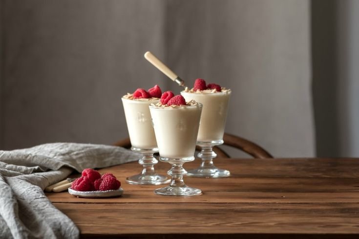 white chocolate mousse
